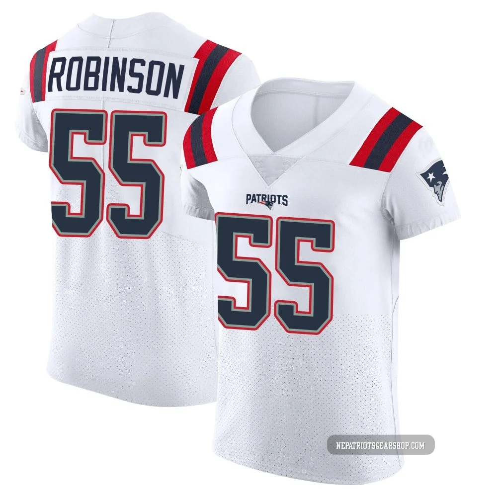 Tyrese Robinson ＃55 New England Patriots Elite Vapor Untouchable Jersey - Men's White