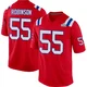 Tyrese Robinson ＃55 New England Patriots Game Alternate Super Bowl LX Patch Jersey - Men's Red