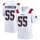 Tyrese Robinson ＃55 New England Patriots Game Jersey - Men's White