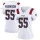 Tyrese Robinson ＃55 New England Patriots Game Jersey - Women's White