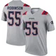 Tyrese Robinson ＃55 New England Patriots Legend Inverted Jersey - Men's Gray