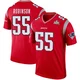 Tyrese Robinson ＃55 New England Patriots Legend Inverted Super Bowl LX Patch Jersey - Men's Red