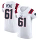 Wilfried Pene ＃61 New England Patriots Elite Vapor Untouchable Jersey - Men's White