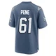 Wilfried Pene ＃61 New England Patriots Game Storm 2025 Rivalries Collection Jersey - Men's Blue