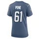 Wilfried Pene ＃61 New England Patriots Game Storm 2025 Rivalries Collection Jersey - Women's Blue