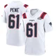 Wilfried Pene ＃61 New England Patriots Game Super Bowl LX Patch Jersey - Youth White