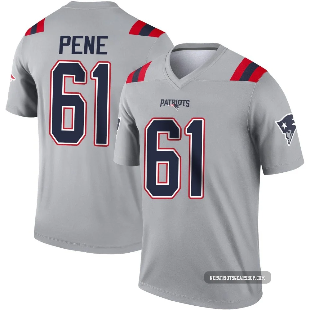 Wilfried Pene ＃61 New England Patriots Legend Inverted Jersey - Men's Gray