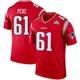 Wilfried Pene ＃61 New England Patriots Legend Inverted Super Bowl LX Patch Jersey - Youth Red