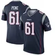 Wilfried Pene ＃61 New England Patriots Legend Jersey - Men's Navy