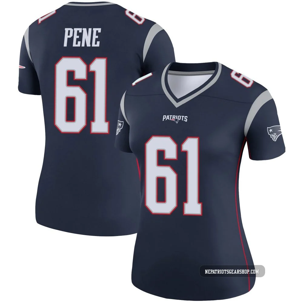 Wilfried Pene ＃61 New England Patriots Legend Jersey - Women's Navy