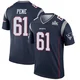Wilfried Pene ＃61 New England Patriots Legend Super Bowl LX Patch Jersey - Men's Navy