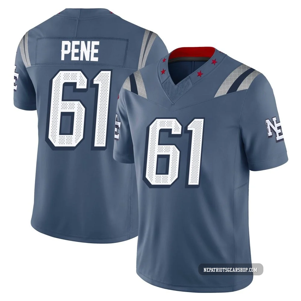 Wilfried Pene ＃61 New England Patriots Limited Storm 2025 Rivalries Collection Jersey - Youth Blue