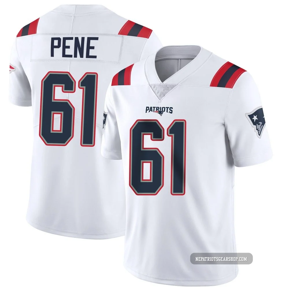 Wilfried Pene ＃61 New England Patriots Limited Vapor Untouchable Jersey - Men's White