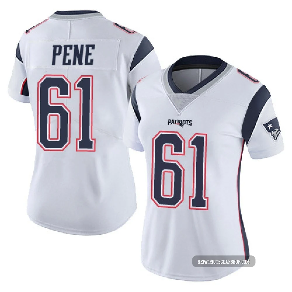 Wilfried Pene ＃61 New England Patriots Limited Vapor Untouchable Jersey - Women's White
