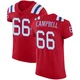 Will Campbell ＃66 New England Patriots Elite Vapor Untouchable Alternate Jersey - Men's Red