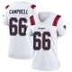 Will Campbell ＃66 New England Patriots Game Jersey - Women's White
