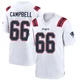 Will Campbell ＃66 New England Patriots Game Jersey - Youth White