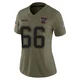 Will Campbell ＃66 New England Patriots Limited 2025 Salute to Service Jersey - Women's Olive