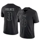 Xavier Holmes ＃0 New England Patriots Limited Reflective Jersey - Youth Black