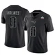 Xavier Holmes ＃0 New England Patriots Limited Reflective Super Bowl LX Patch Jersey - Men's Black