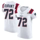 Yasir Durant ＃72 New England Patriots Elite Vapor Untouchable Super Bowl LX Patch Jersey - Men's White
