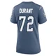 Yasir Durant ＃72 New England Patriots Game Storm 2025 Rivalries Collection Jersey - Women's Blue