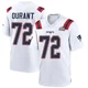 Yasir Durant ＃72 New England Patriots Game Super Bowl LX Patch Jersey - Youth White