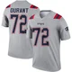 Yasir Durant ＃72 New England Patriots Legend Inverted Jersey - Men's Gray