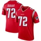 Yasir Durant ＃72 New England Patriots Legend Inverted Jersey - Men's Red