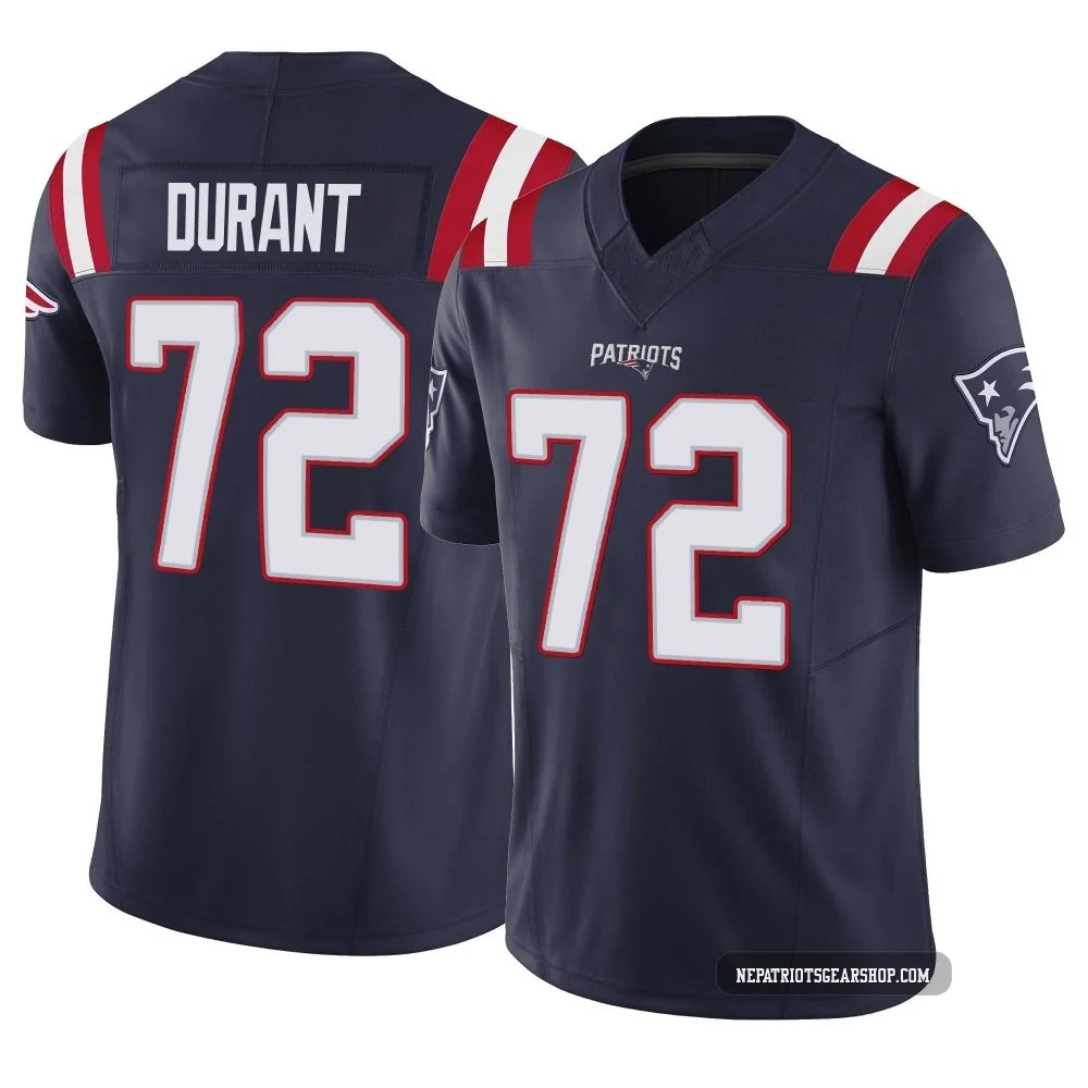 Yasir Durant ＃72 New England Patriots Limited Vapor F.U.S.E. Jersey - Youth Navy