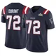 Yasir Durant ＃72 New England Patriots Limited Vapor F.U.S.E. Super Bowl LX Patch Jersey - Youth Navy